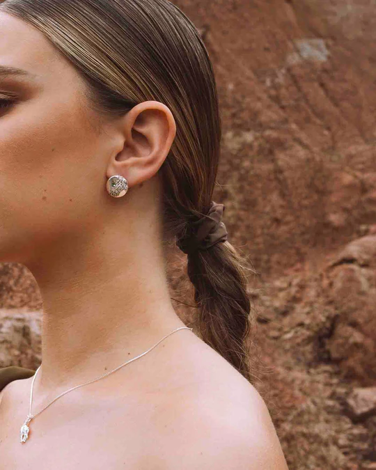 Orecchino Donna Amabile Horizon Sfera con Piccoli Zirconi Colorati