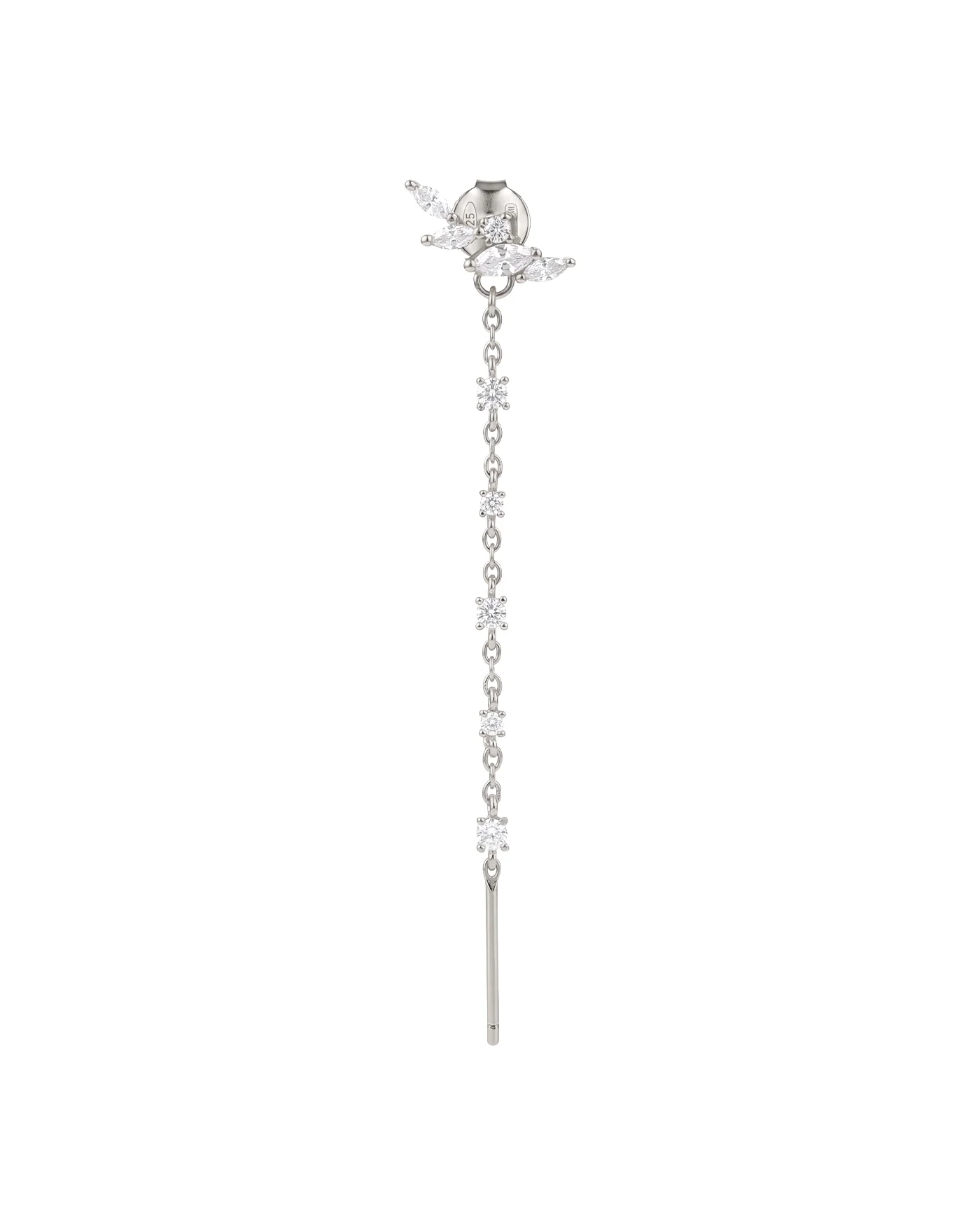Pndente Ambaile Charmi Mini con Zirconi in Argento 