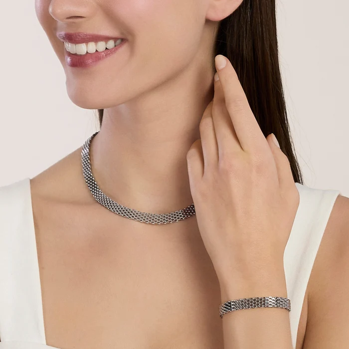 Girocollo Regolabile Kidult con Catena Mesh