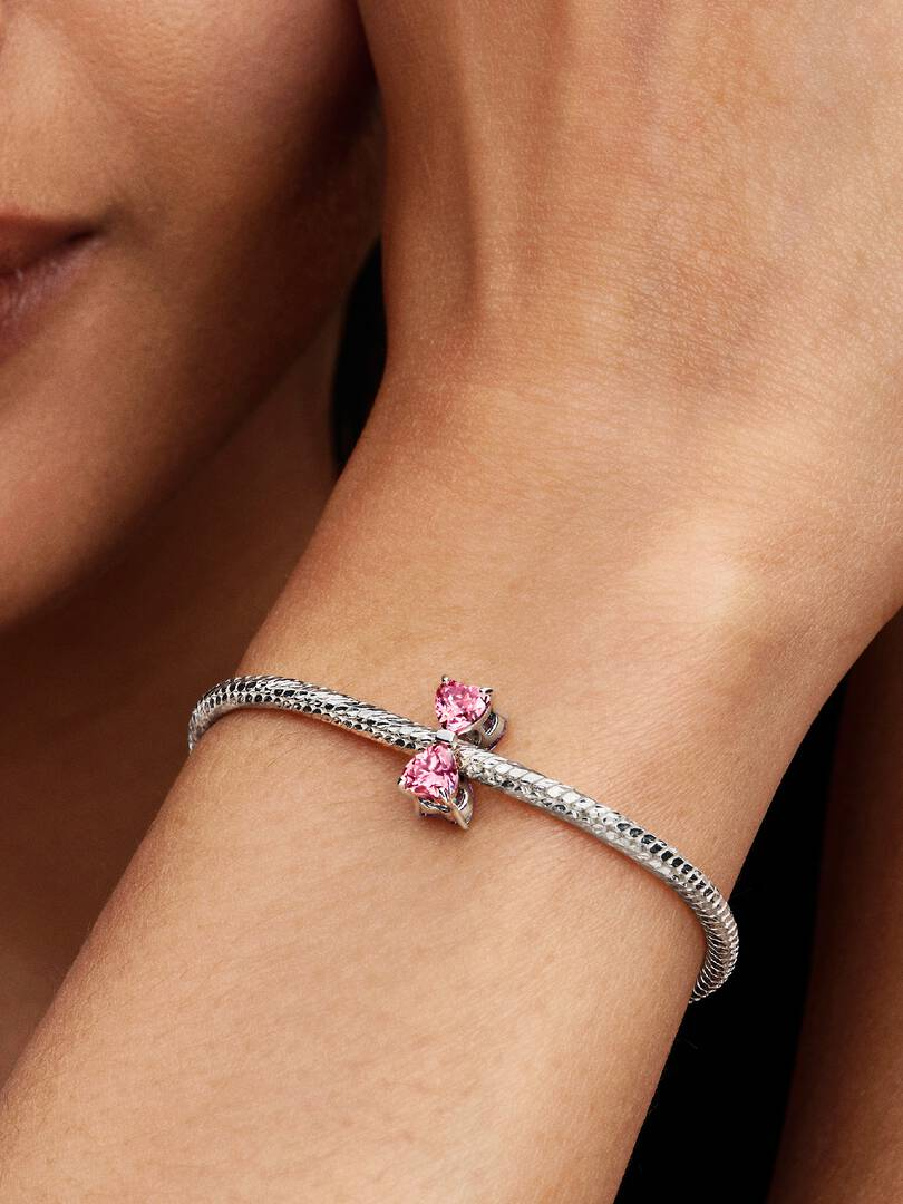 Charm Pandora Fiocco Luminoso Rosa