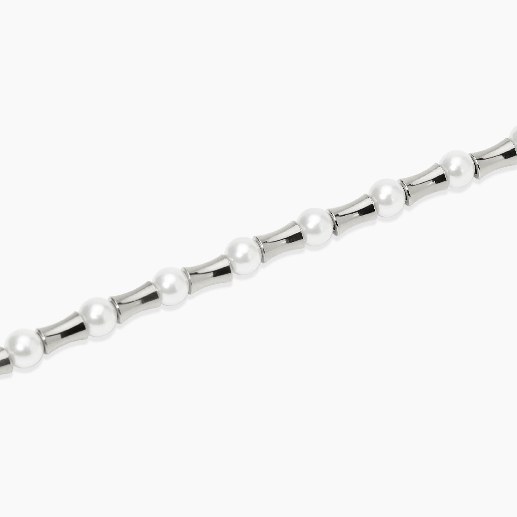 Bracciale Donna Kidult con Elementi Bambù e Perle Conchiglia