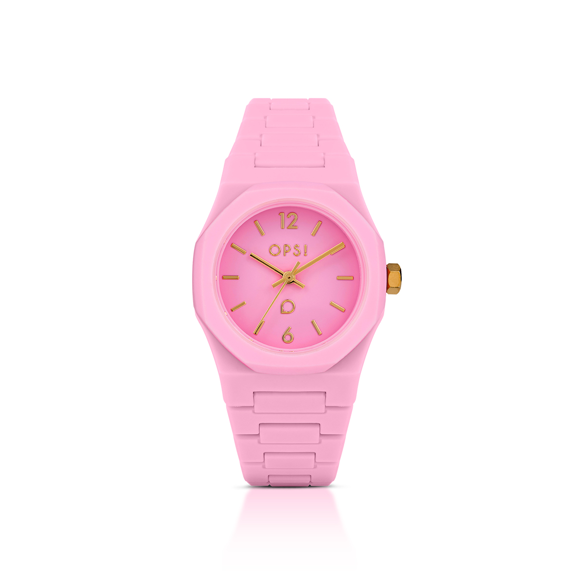 Orologio Unisex Ops Mono al Quarzo con Quadrante Rosa 31,5 mm 