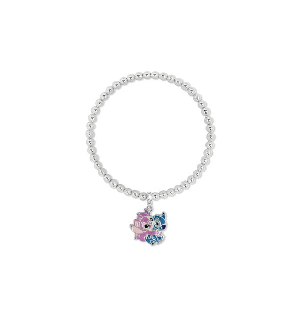 Bracciale Disney Stitch ed Angel con Sfere 
