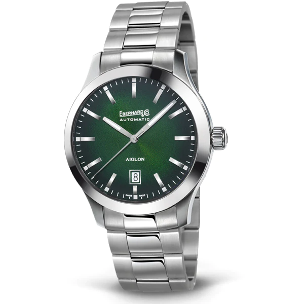 8601_37417_303141364.bmp Orologio Uomo Eberhard Aiglon Automatico con Quadrante Verde 41 mm