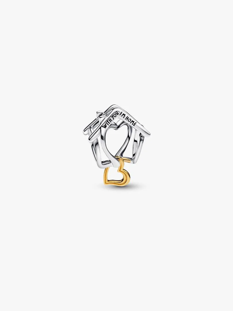 Charm Pandora Openwork Casa "With You I'm Home"