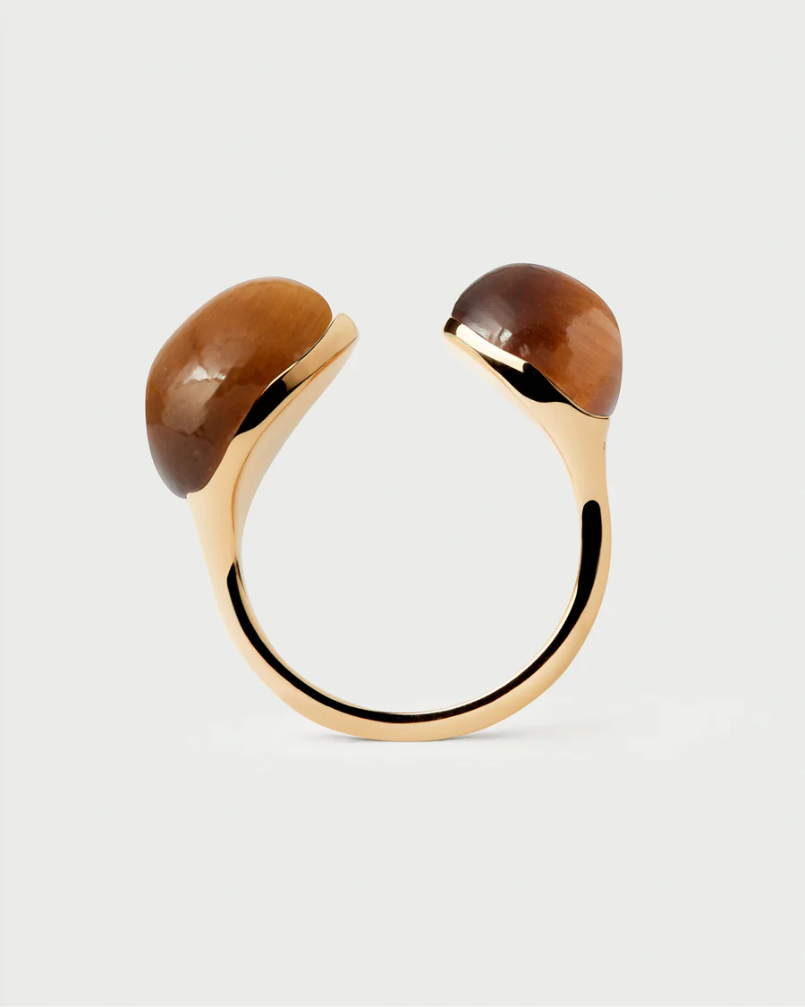 Anello Donna Pdpaola Gravity in Occhio di Tigre 