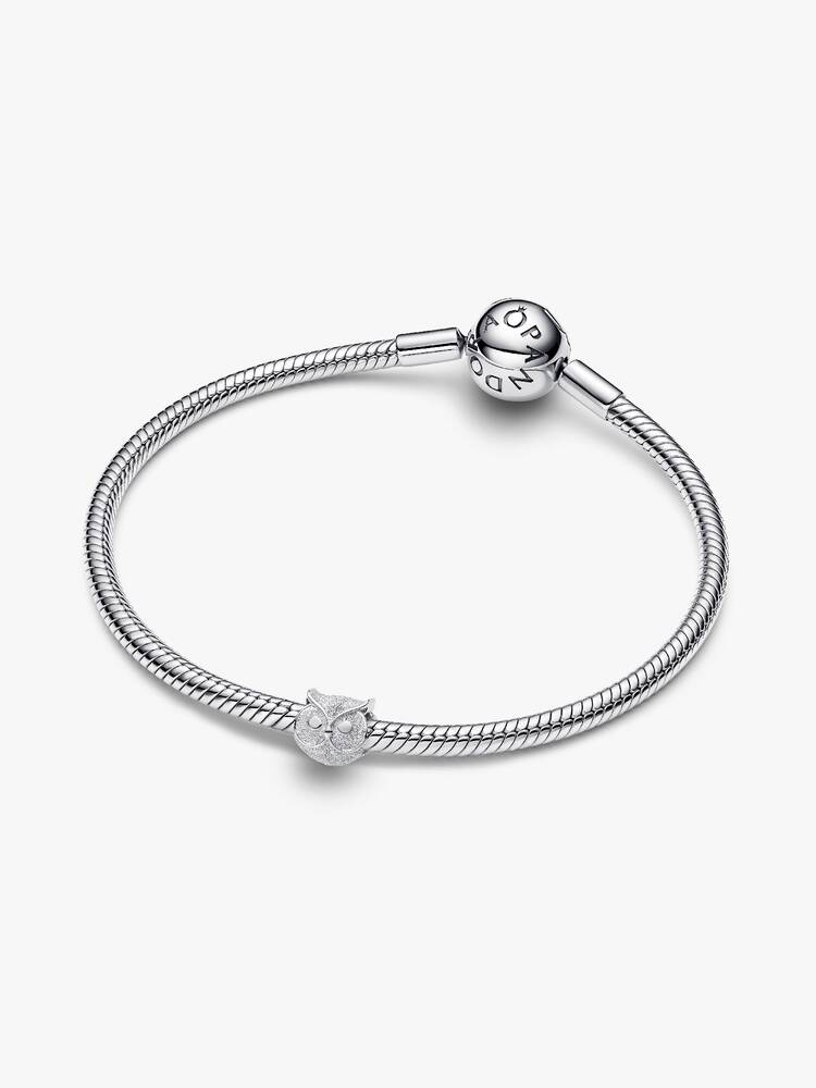Mini Charm Pandora Gufo Effetto Diamantato
