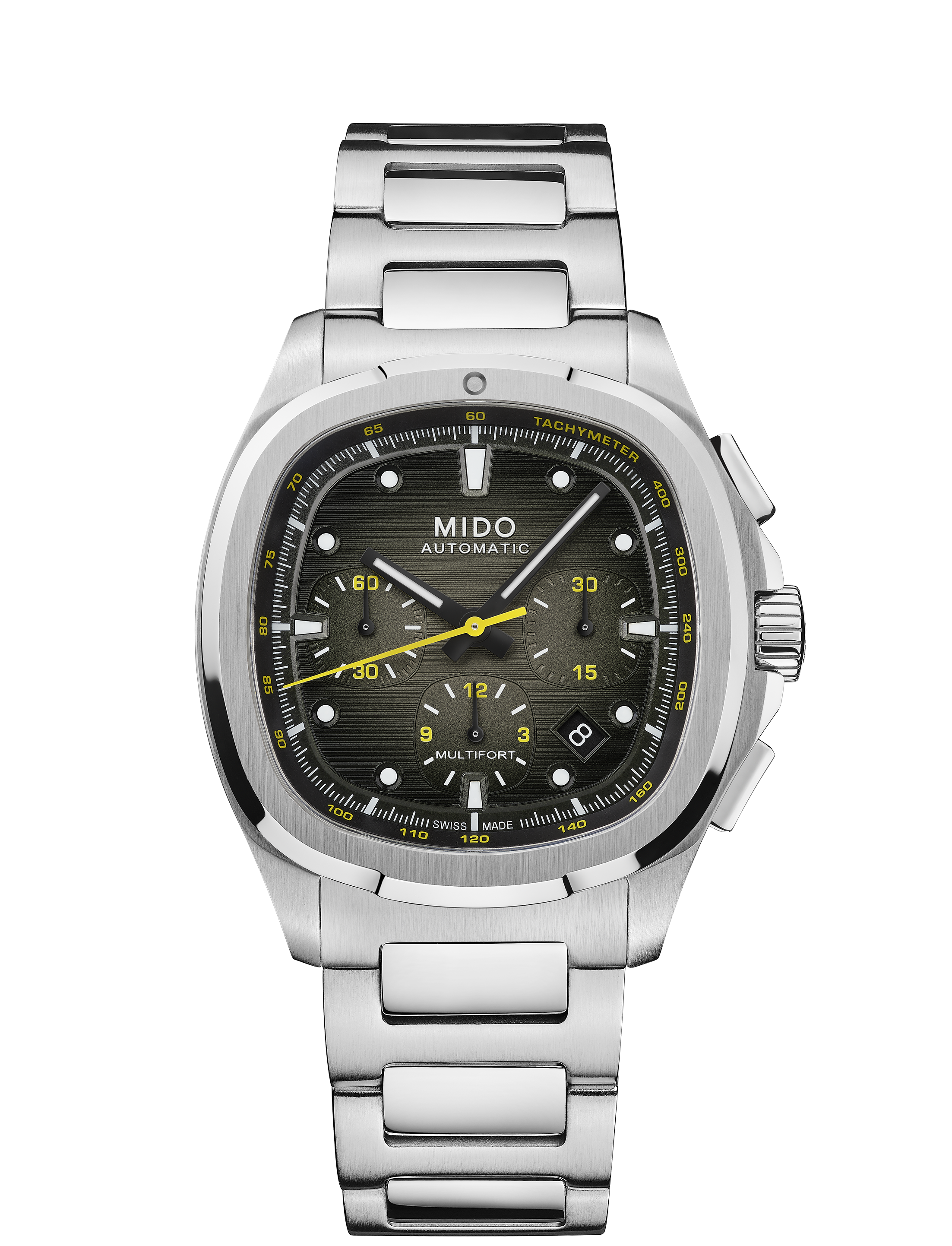 Orologio Uomo Mido Multifort TV Chronograph Automatico con Quadrante Nero 42 mm 