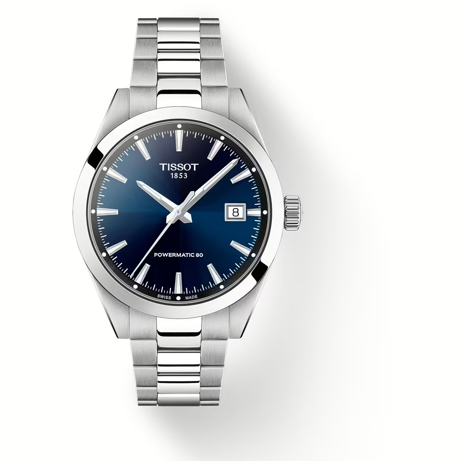 Orologio Uomo Tissot Gentleman Automatico con Quadrante Blu 38 mm 