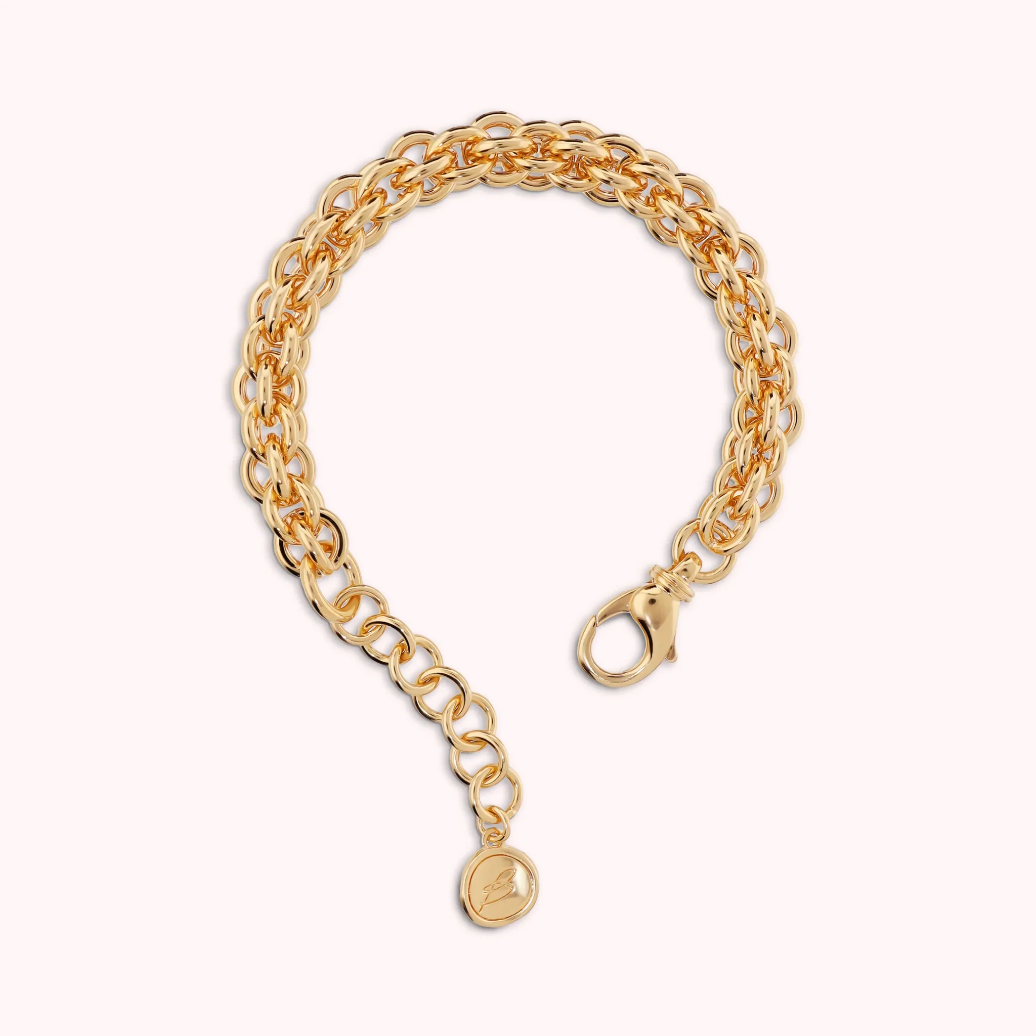 Bracciale Donna Bronzallure Maglia a Intreccio Lucida
