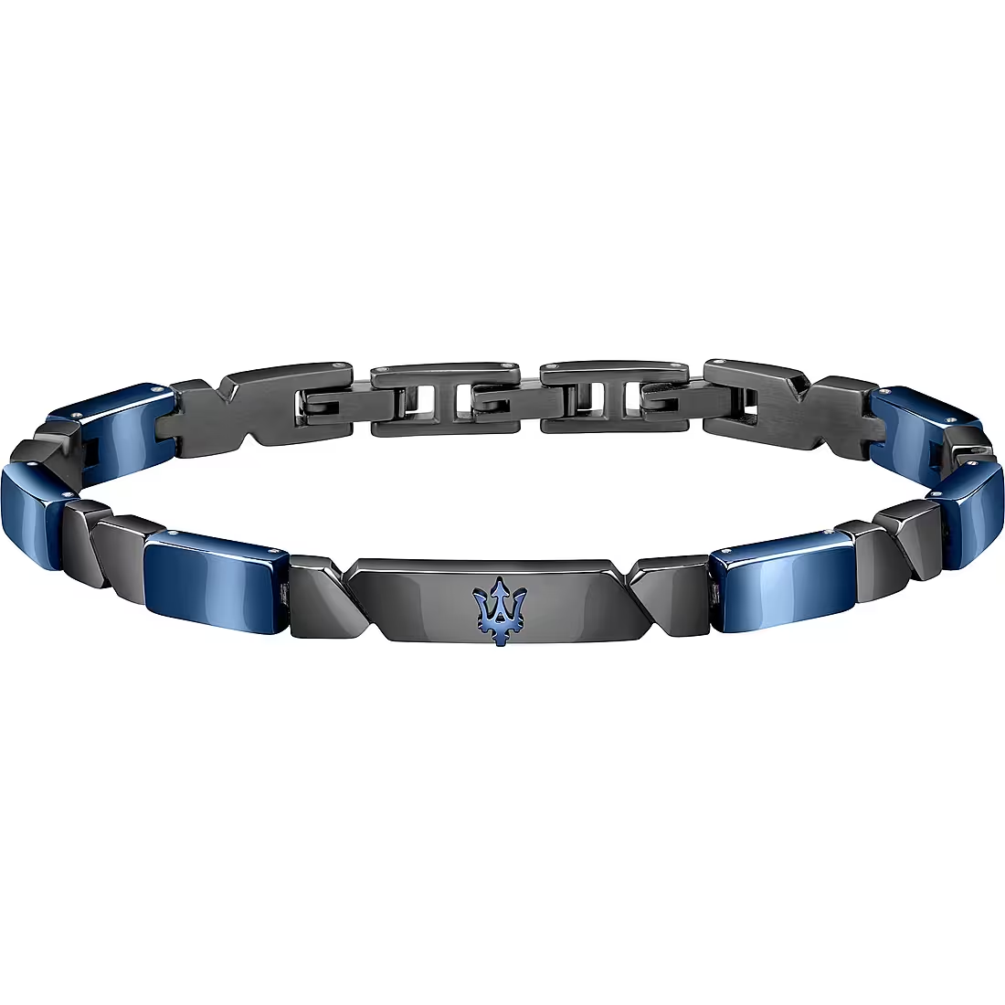 Bracciale Uomo Maserati Ceramic Nera e Blu 