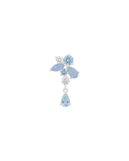 Orecchino Sinistro Donna Amabile Pendente Aquamarine