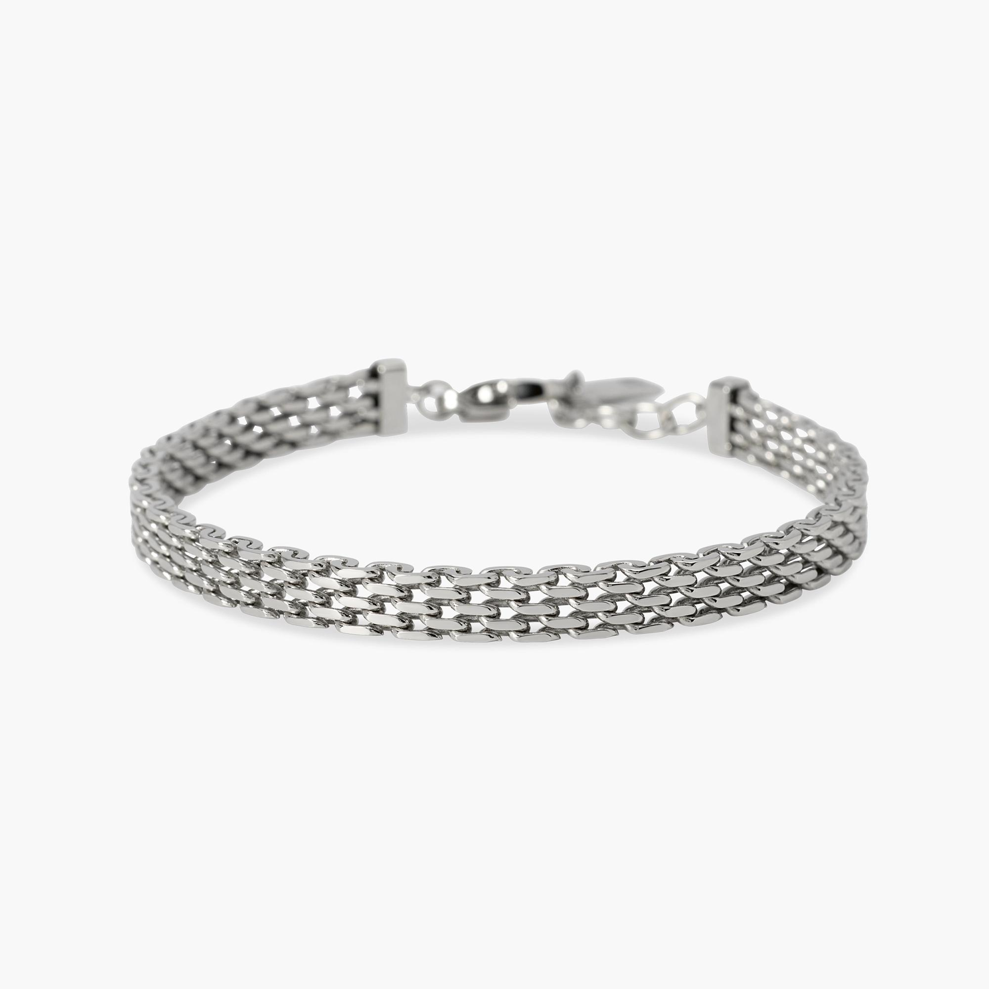 Bracciale Uomo Kidult in Acciaio con Maglia Milano