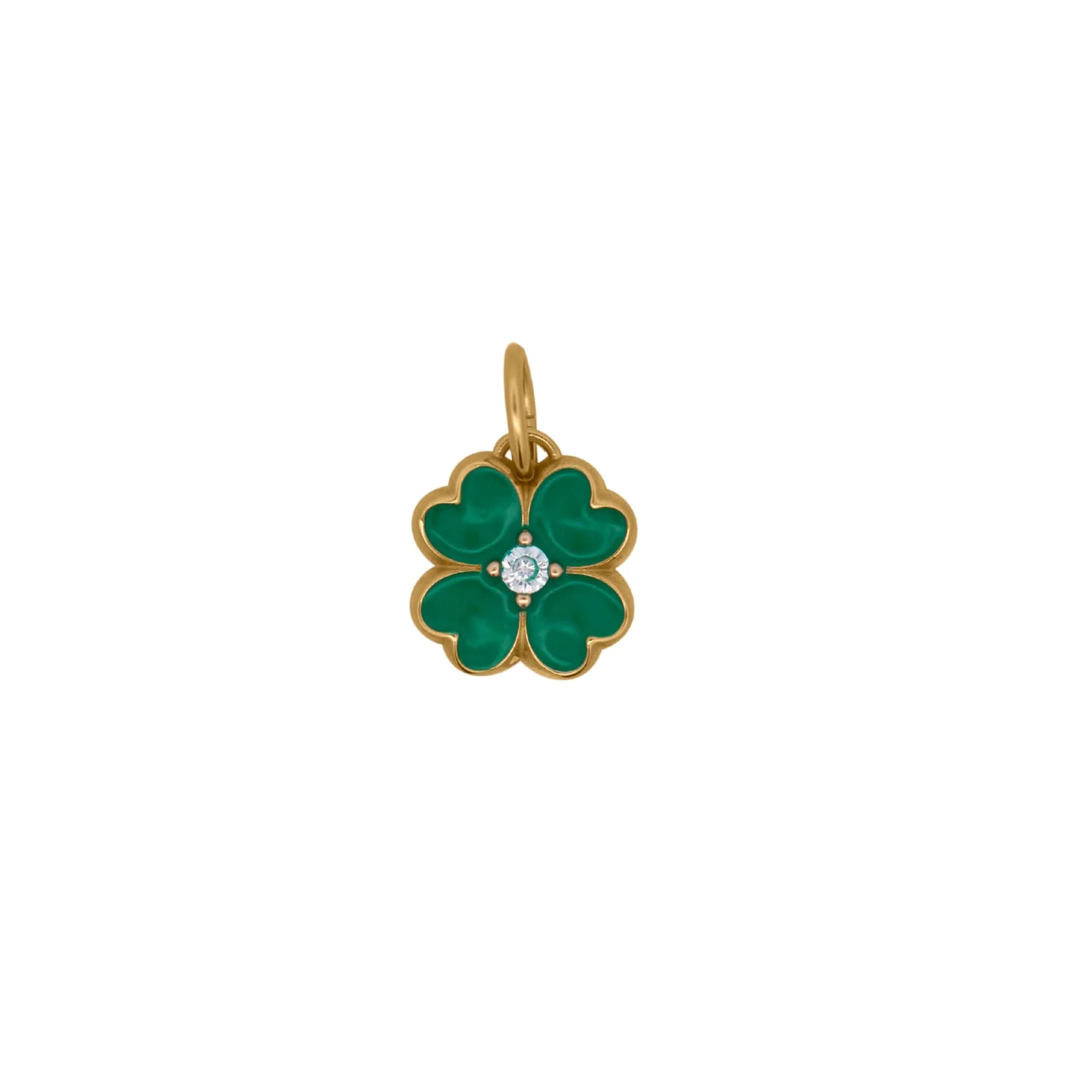 Charm Rue Des Miller Quadrifoglio Verde 