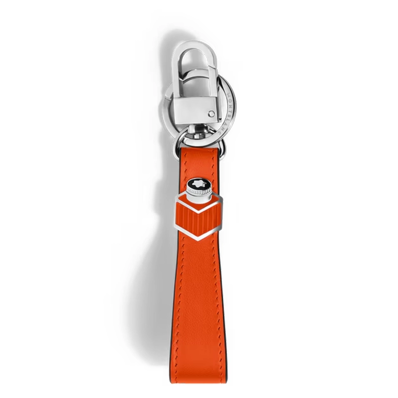 Portachiavi Montblanc in Pelle Meisterstück Arancione 