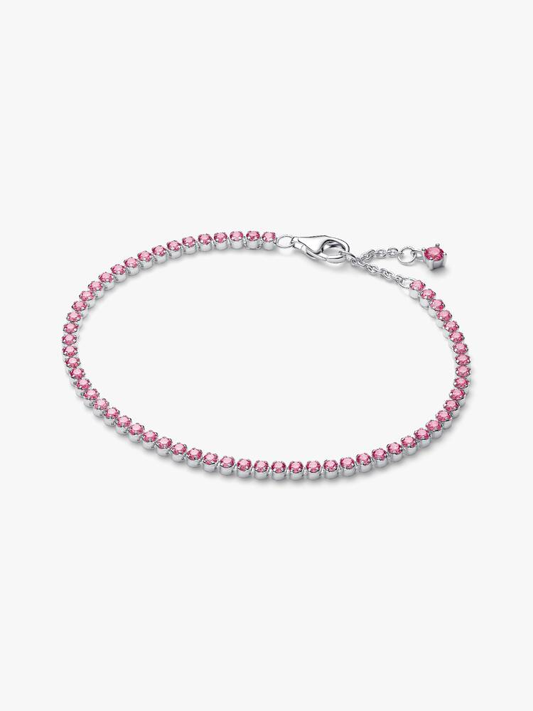 Bracciale Tennis Pandora con Pietre Rosa Piccole