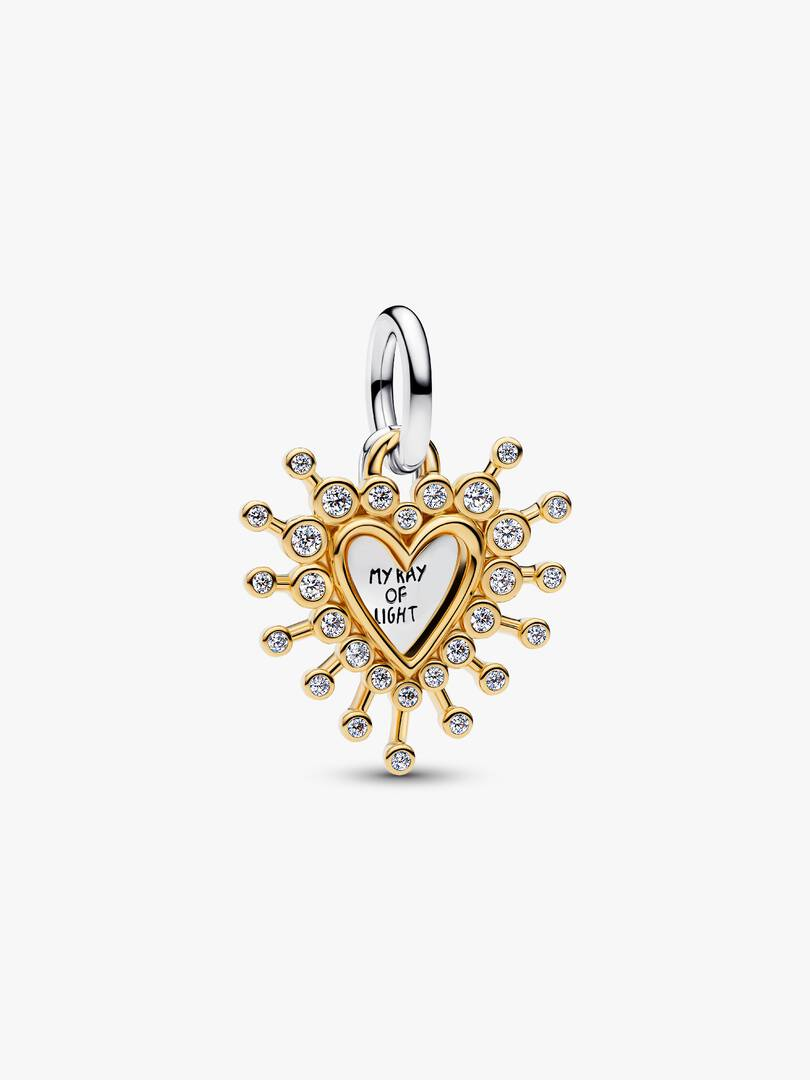 Charm Pendente Pandora Cuore Luminoso Doppio 