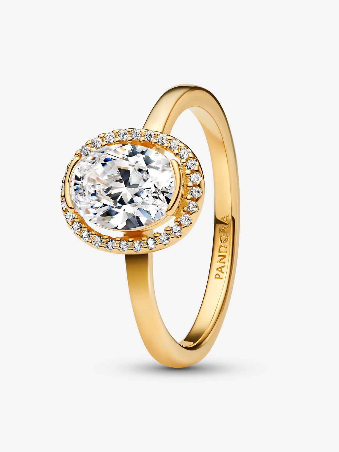 Anello Pandora Punto Luce Ovale