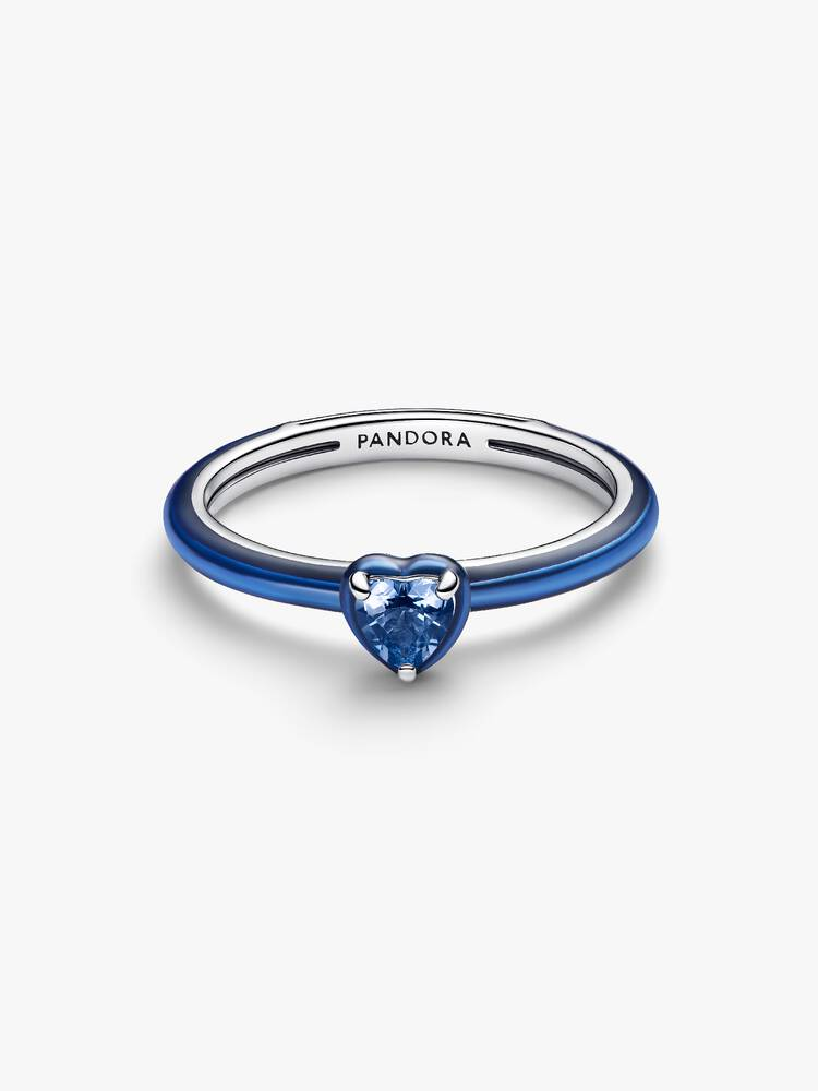 Anello Blu Chakra Heart Pandora ME Misura 44