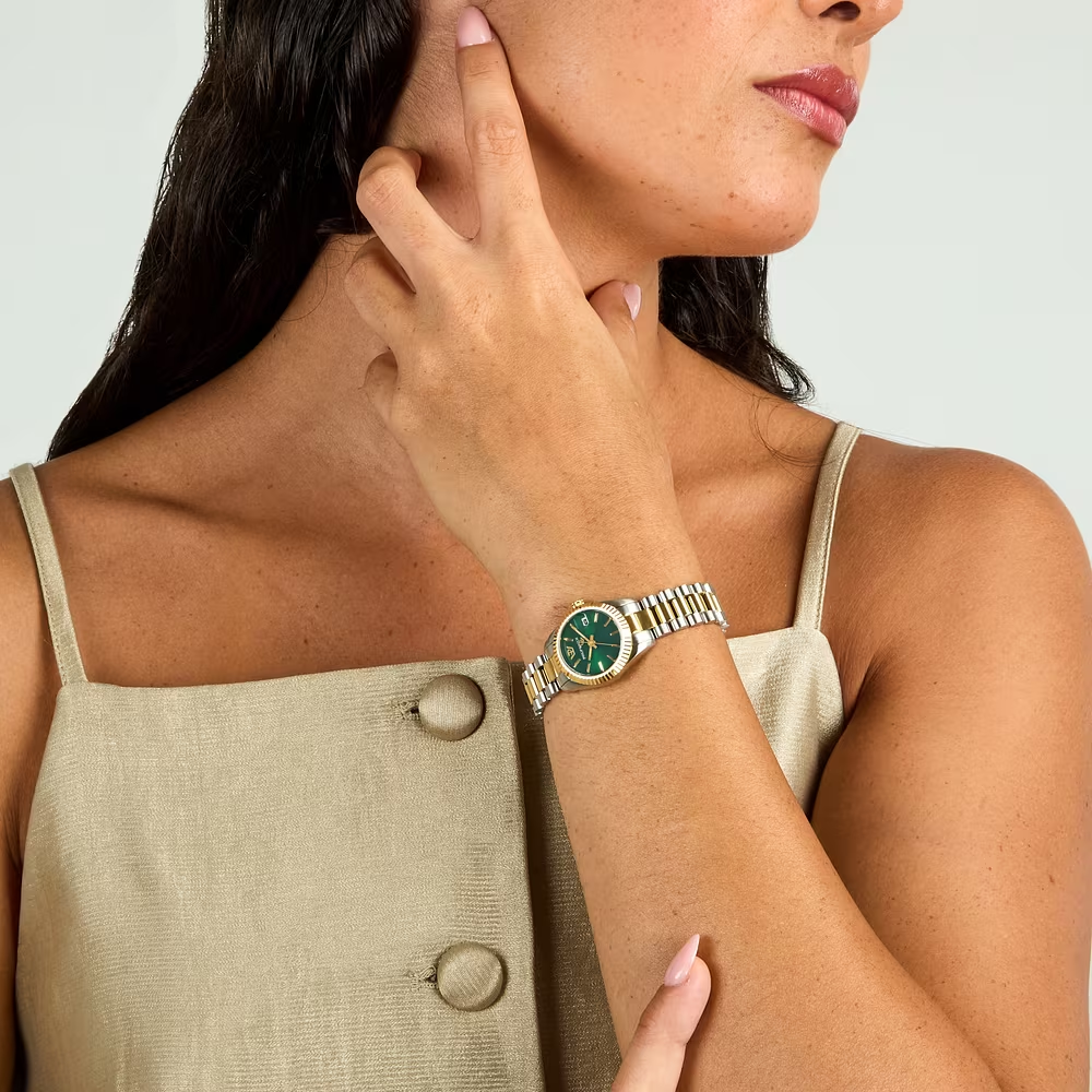 Orologio Donna Philip Watch Caribe Urban Mini al Quarzo con Quadrante Verde 24 mm Cinturino Acciaio/Oro