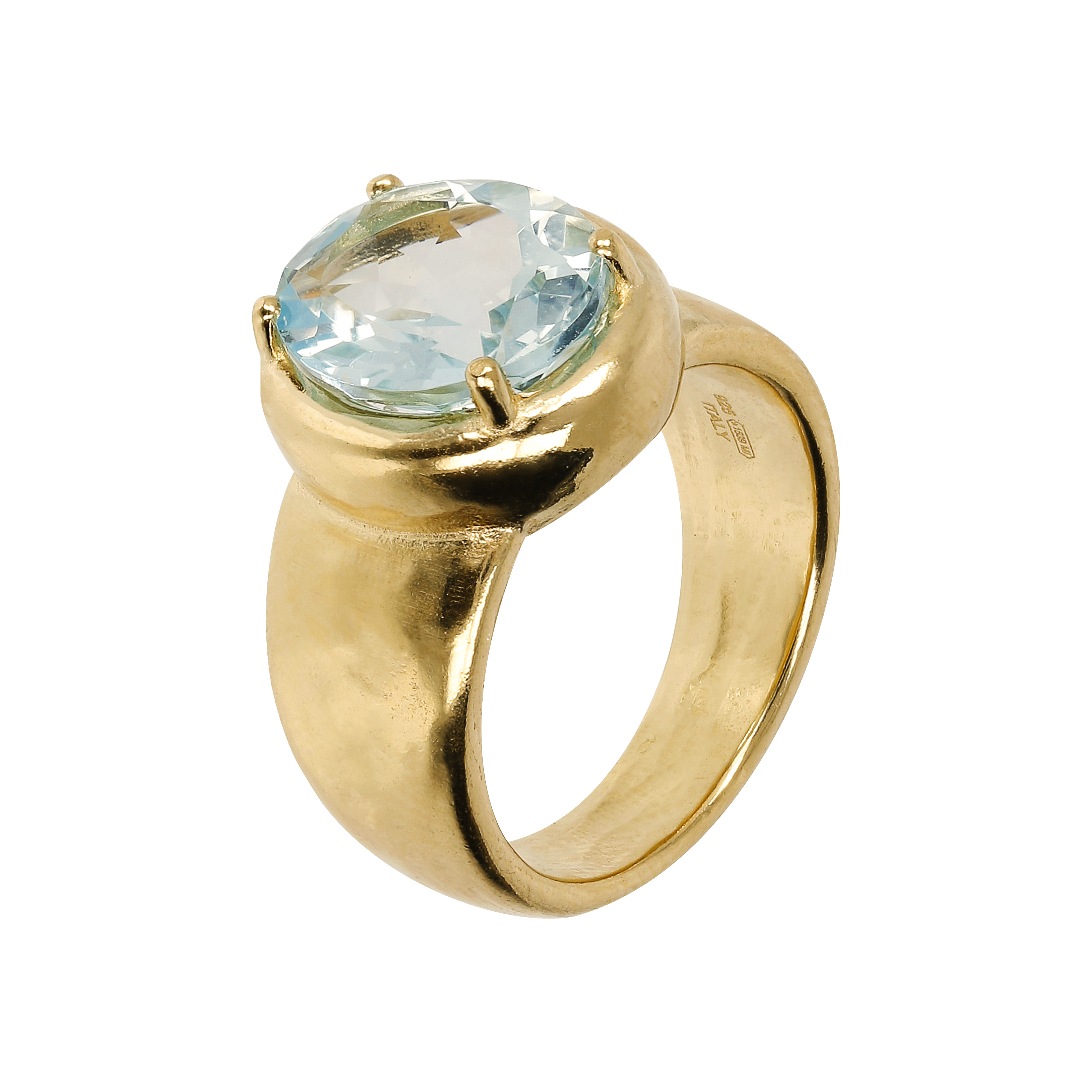 Anello Donna Etrusca Cocktail Martellato