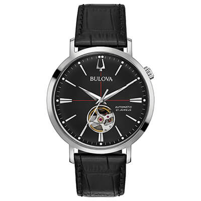 Orologio Uomo Bulova Aerojet Automatic con Quadrante Nero 41 mm 