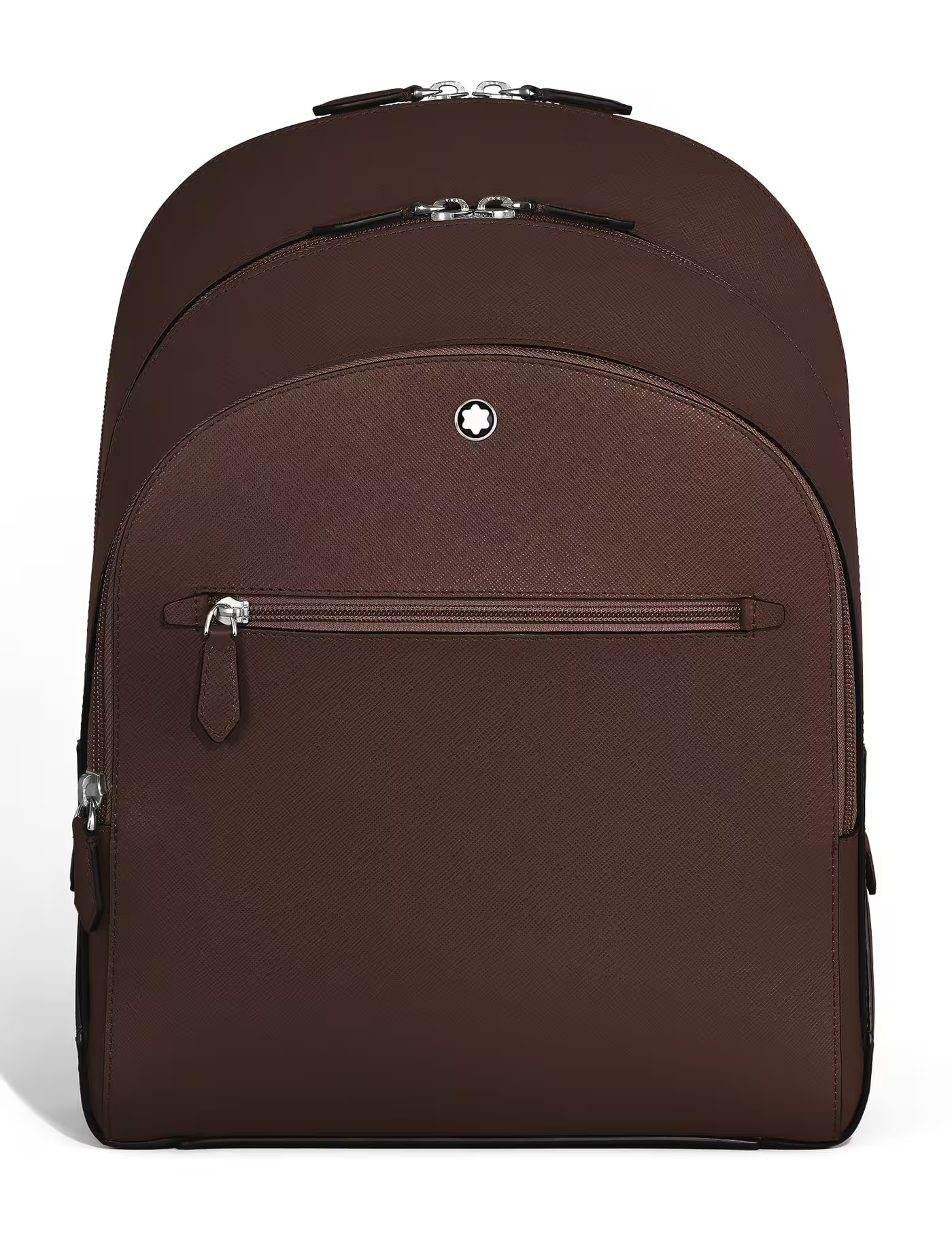 Zaino Modello Medio Montblanc con 3 Compartimenti in Pelle Sartorial Marrone