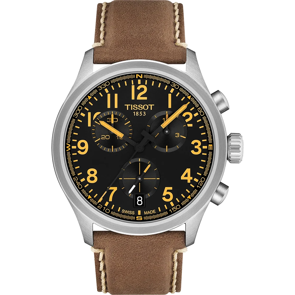 Orologio Uomo Tissot Chrono L al Quarzo con Quadrante Nero 42 mm Collezione Sport