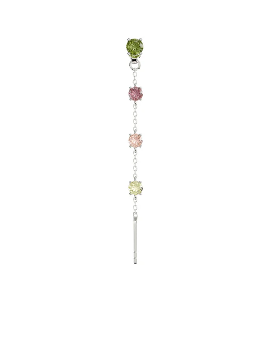 Orecchino Donna Amabile Charmi Luce con Zirconi Multicolor e Chiusura Intercambiabile